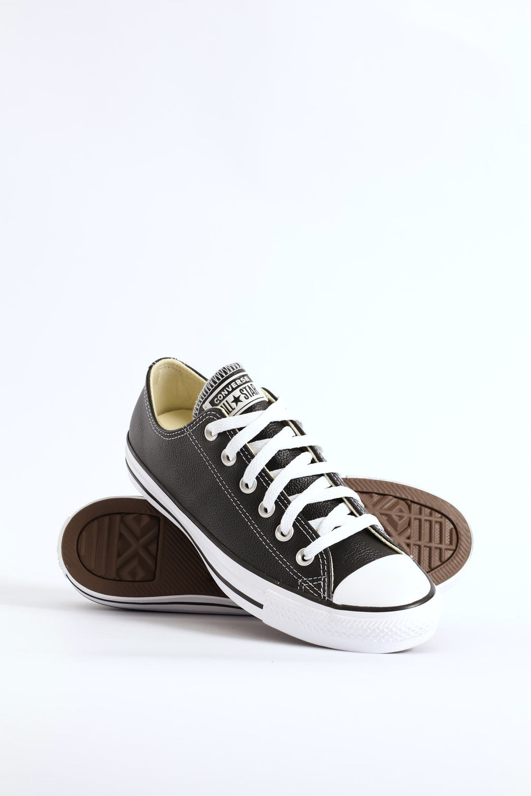 All Star Leather Lo Sneaker - Black