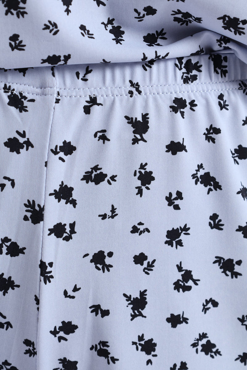 Polyamide Ditsy Cami & Short Set - Blue