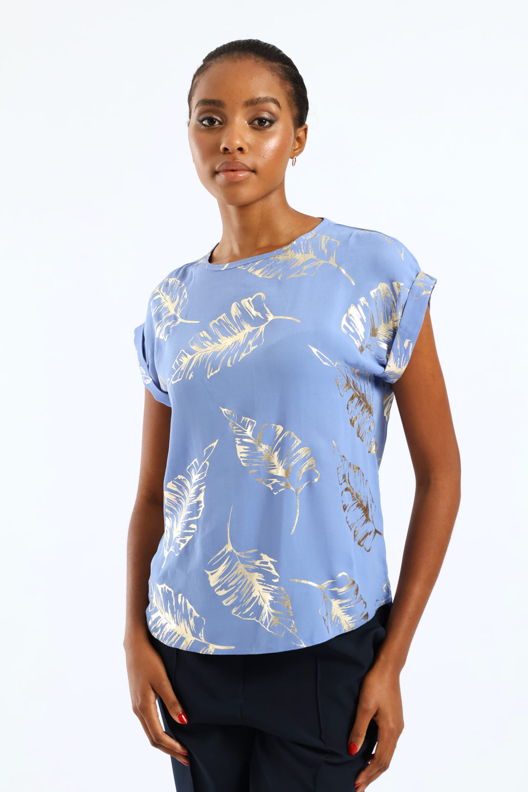 Short Sleeve Formal Tee - Blue