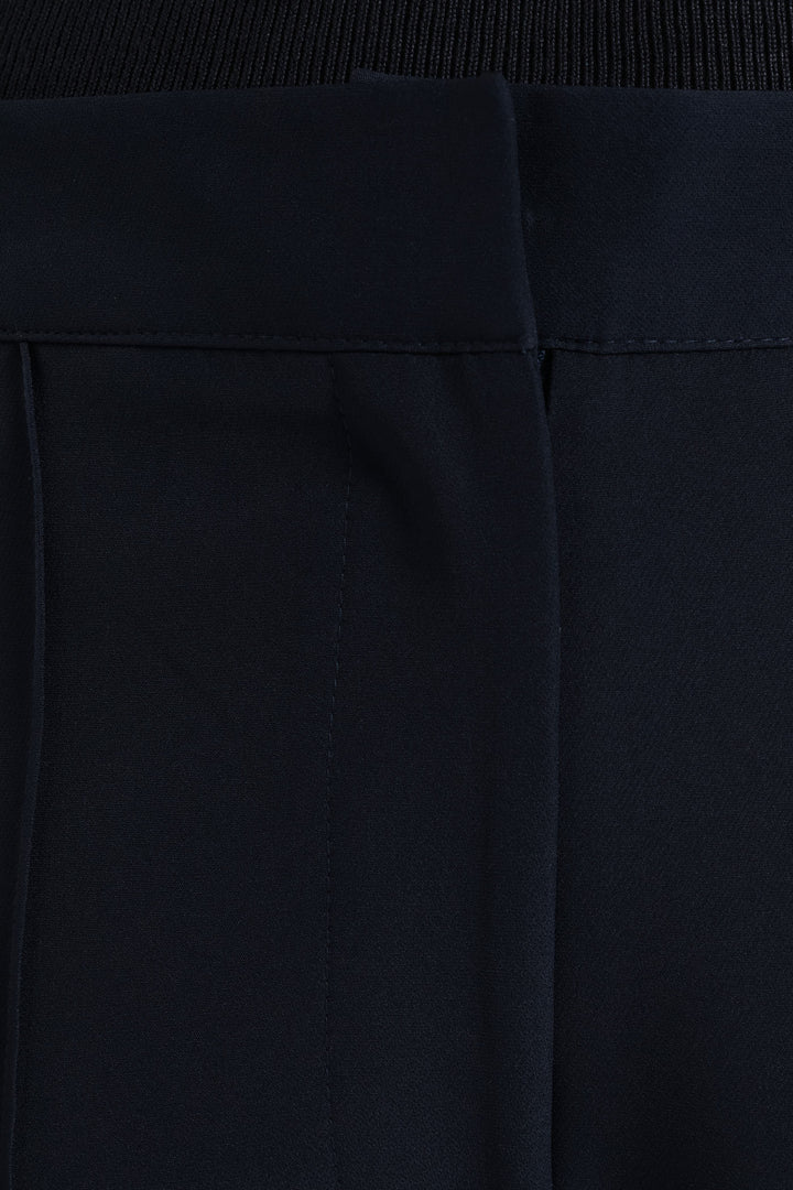 Pin Tuck Slim Leg Pant - Dark Navy