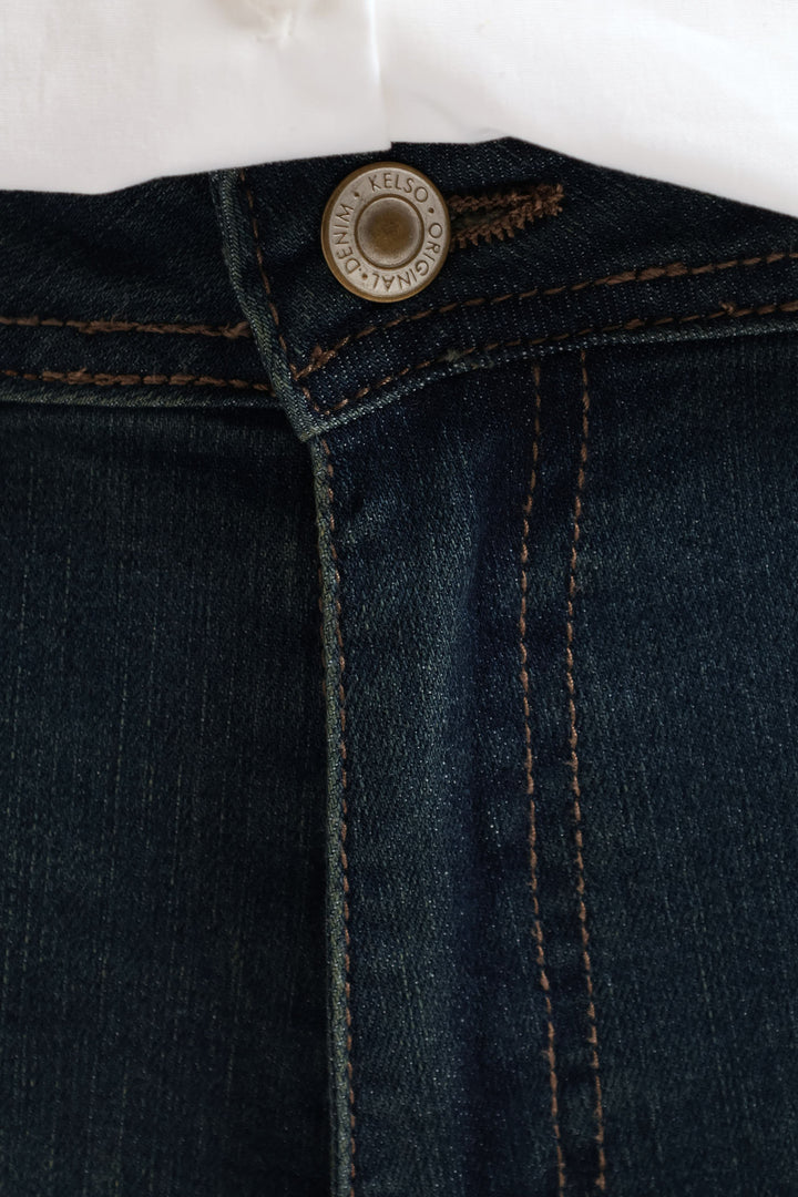 Classic Roll Hem Bermuda Supersoft Denim Short - Tea Stain