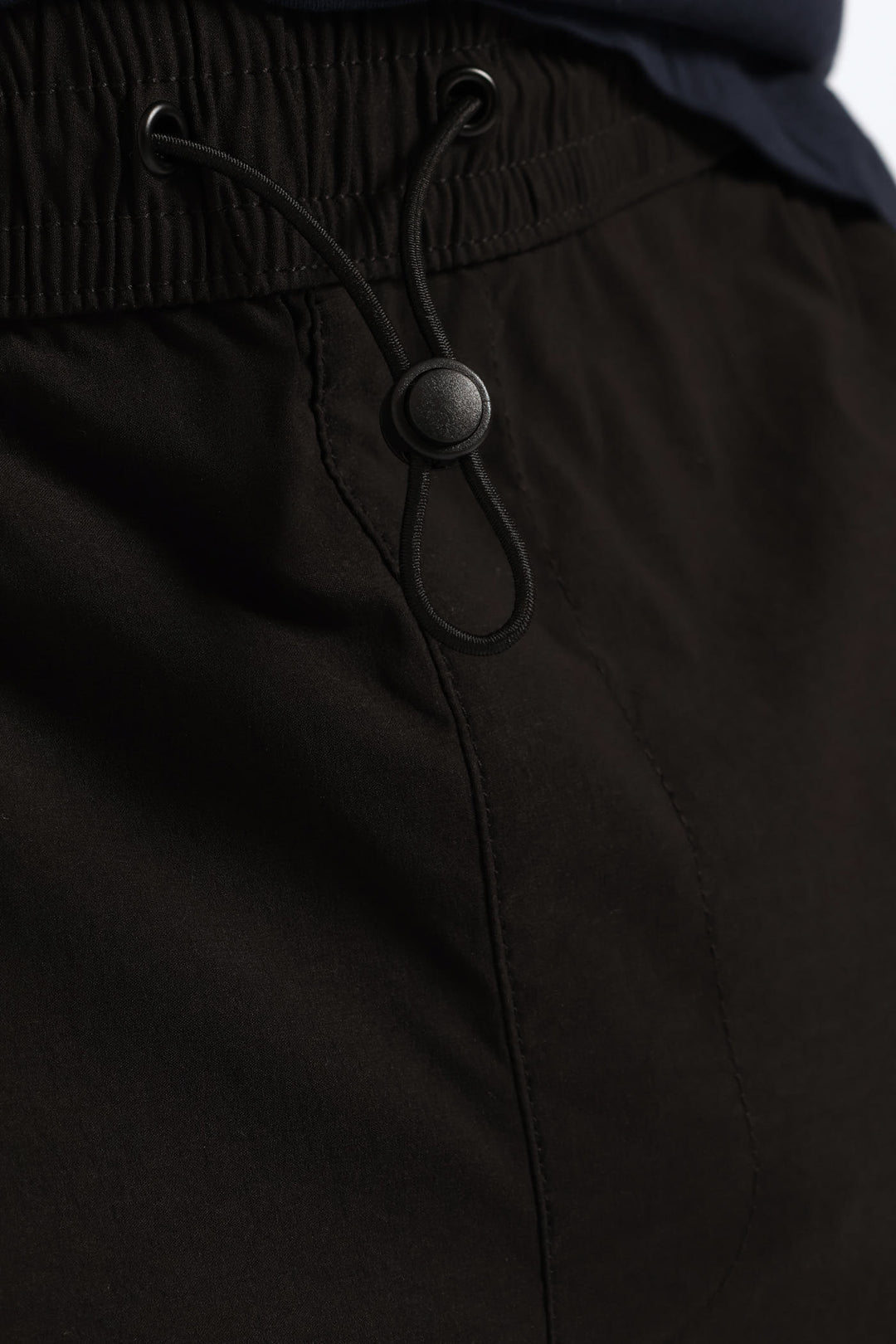 Nylon Zip Pocket Pant - Black