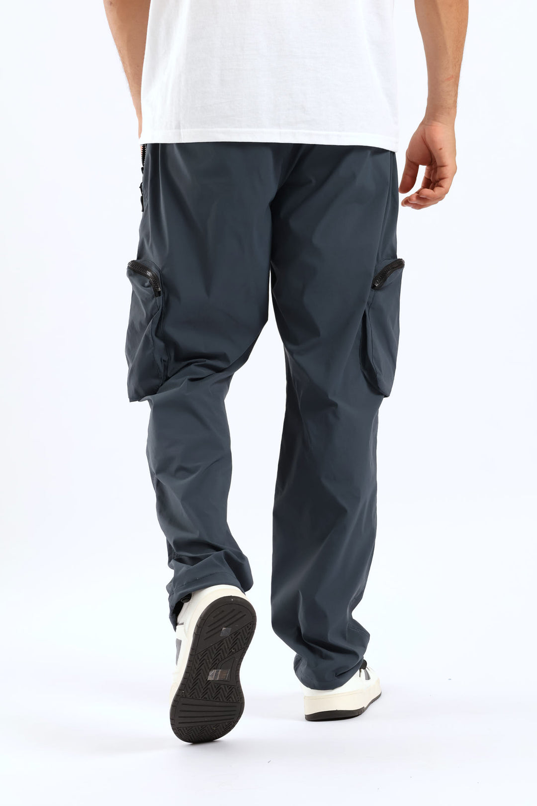 Nylon Zip Pocket Pant - Blue