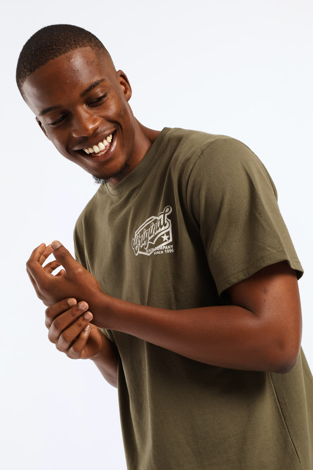 Original Basic Print Tee - Fatigue