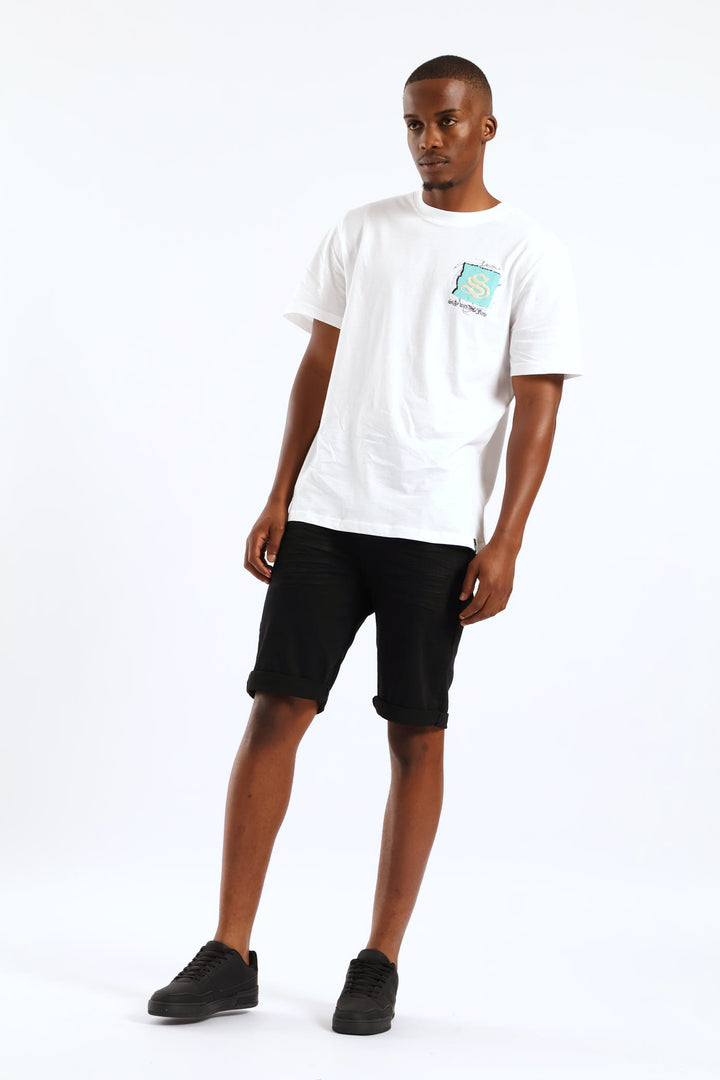 Denim Shorts - Black