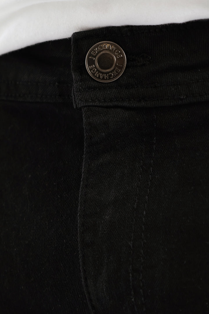 Denim Shorts - Black