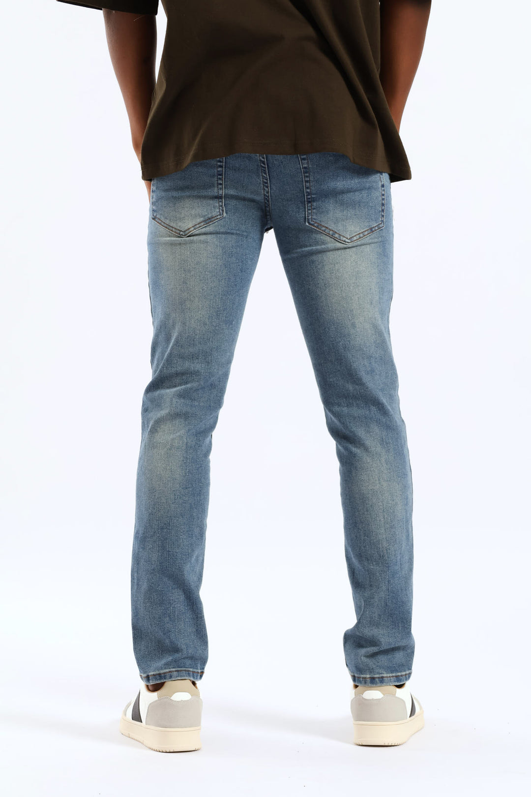 Skinny Rip & Repair Denim - Dark Blue