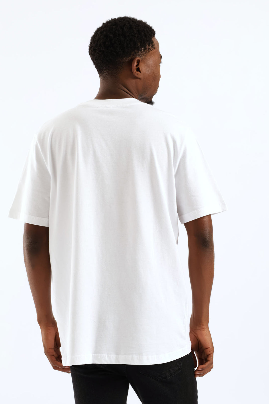 Puff Foil Print Tee - White