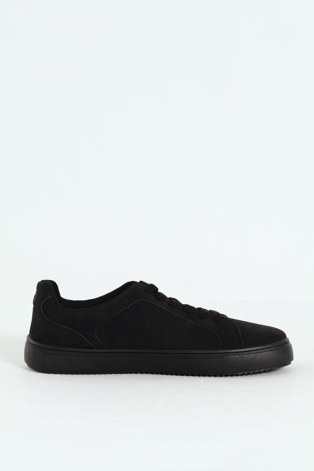 Lace Up Mono Sneaker - Black