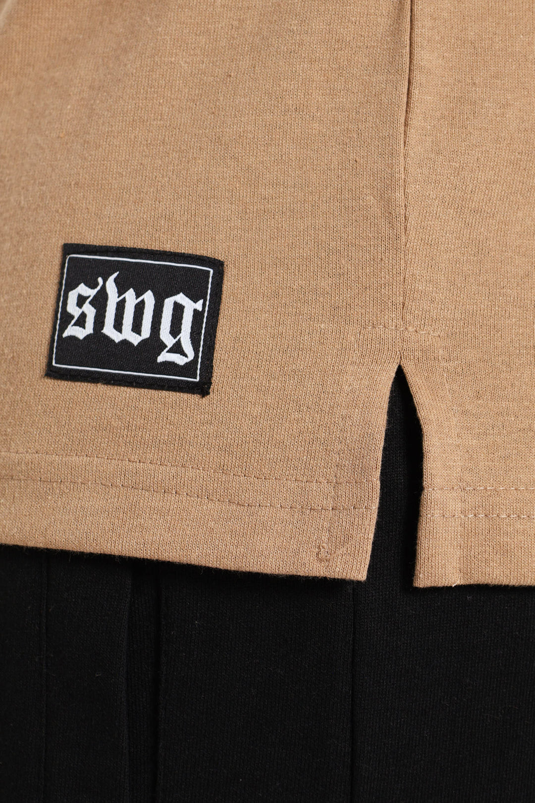 Logo Oversized Label Tee - Tabacco