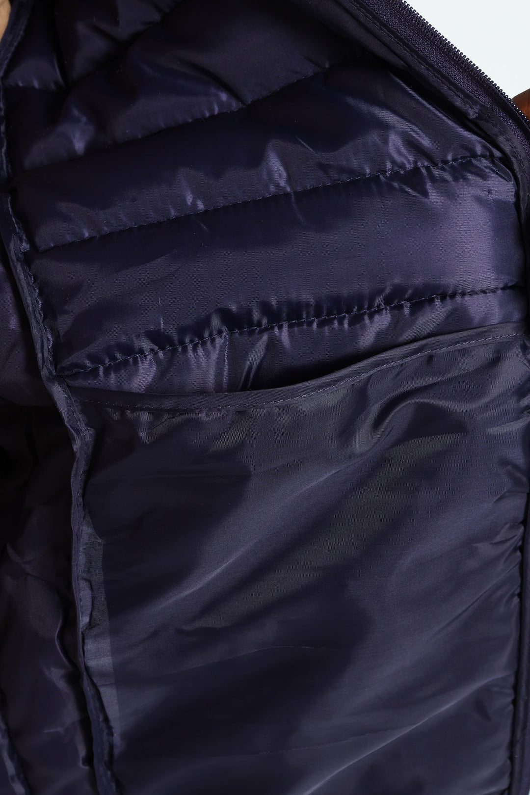 Basic Hood Puffer Jacket - Navy