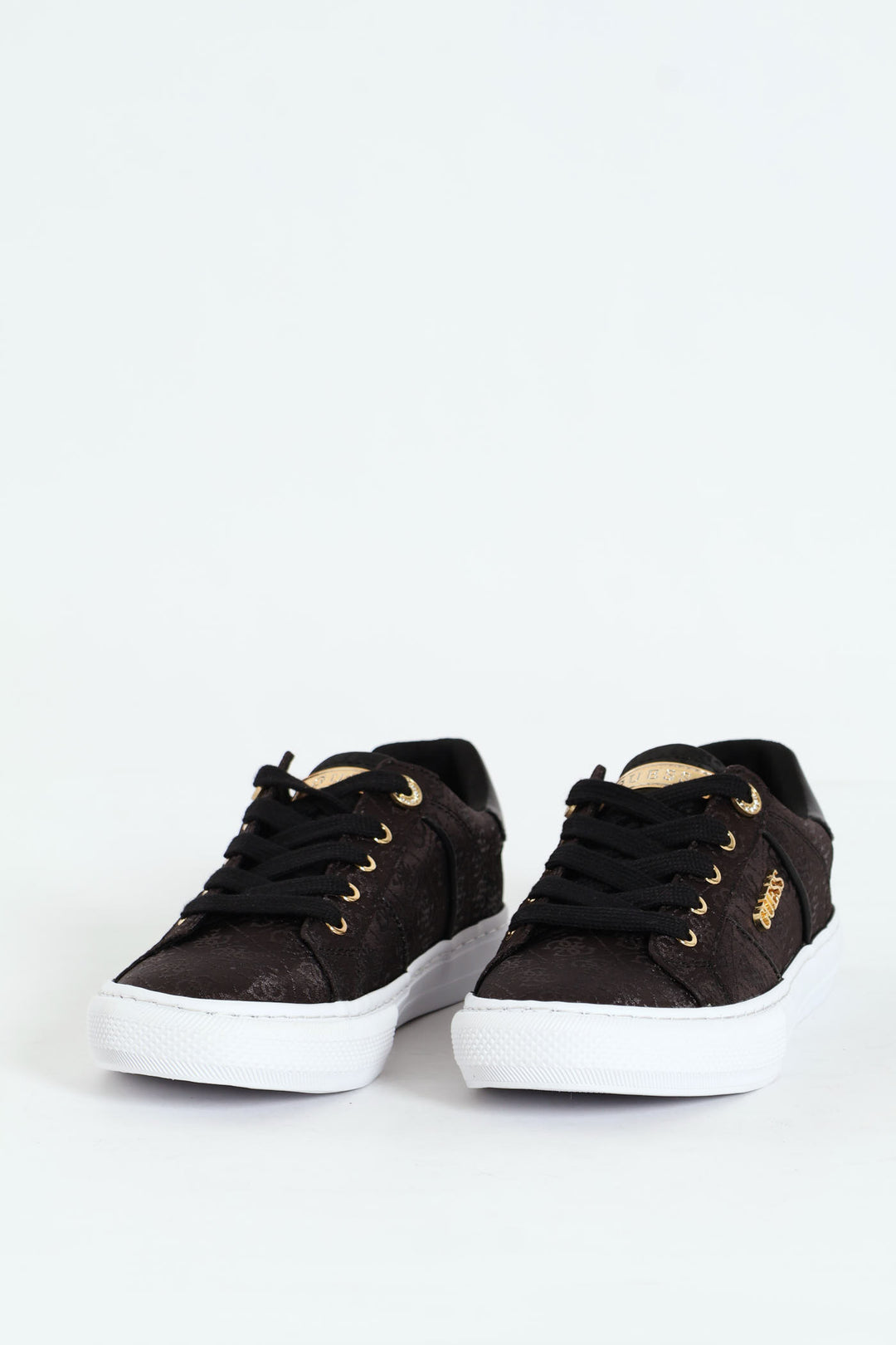 Monogram Lace Up Sneaker - Black