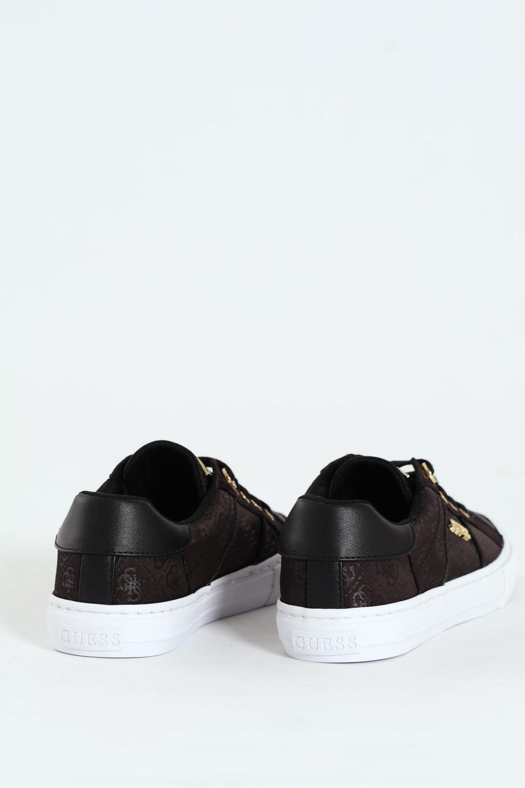 Monogram Lace Up Sneaker - Black