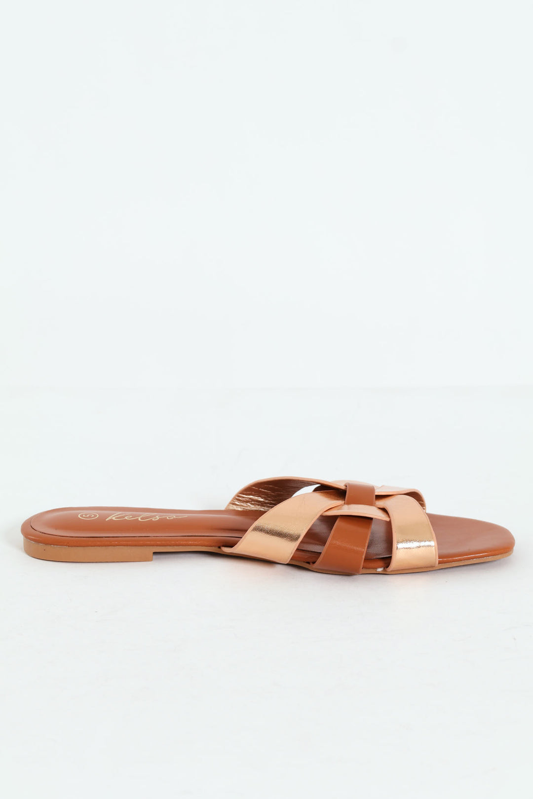 Interlink Basic Mule Sandal - Rose Gold