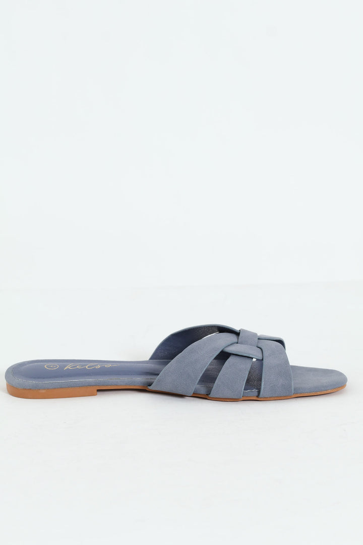 Interlink Basic Mule Sandal - Duck Egg