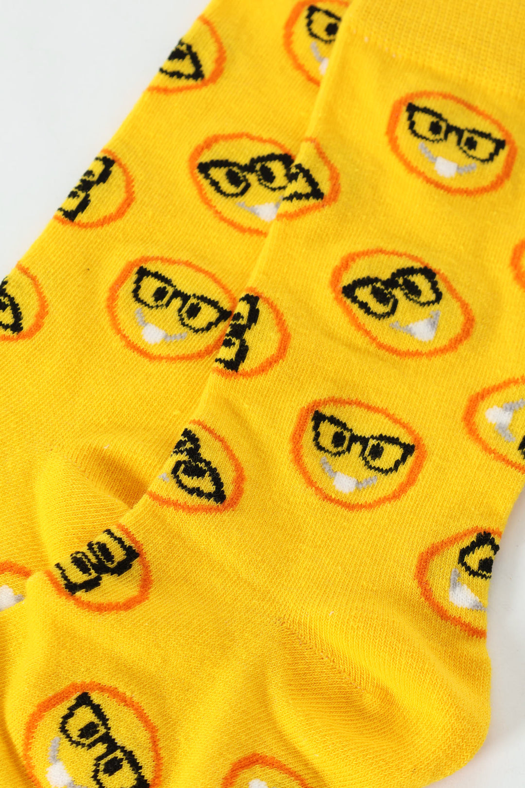 Nerdy Single Anklet Socks - Yellow
