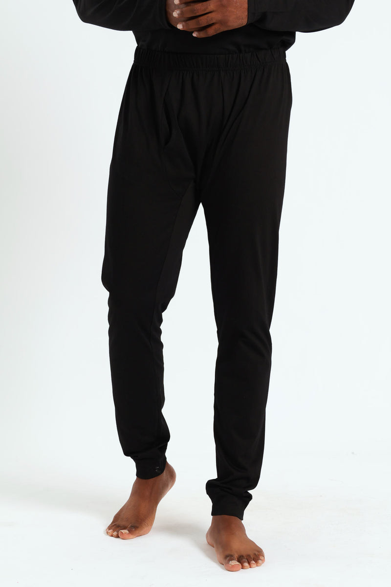 Winter Long John Cotton Thermal - Black