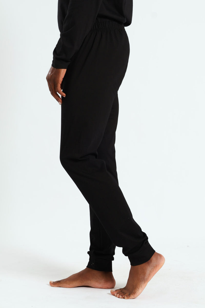 Winter Long John Cotton Thermal - Black