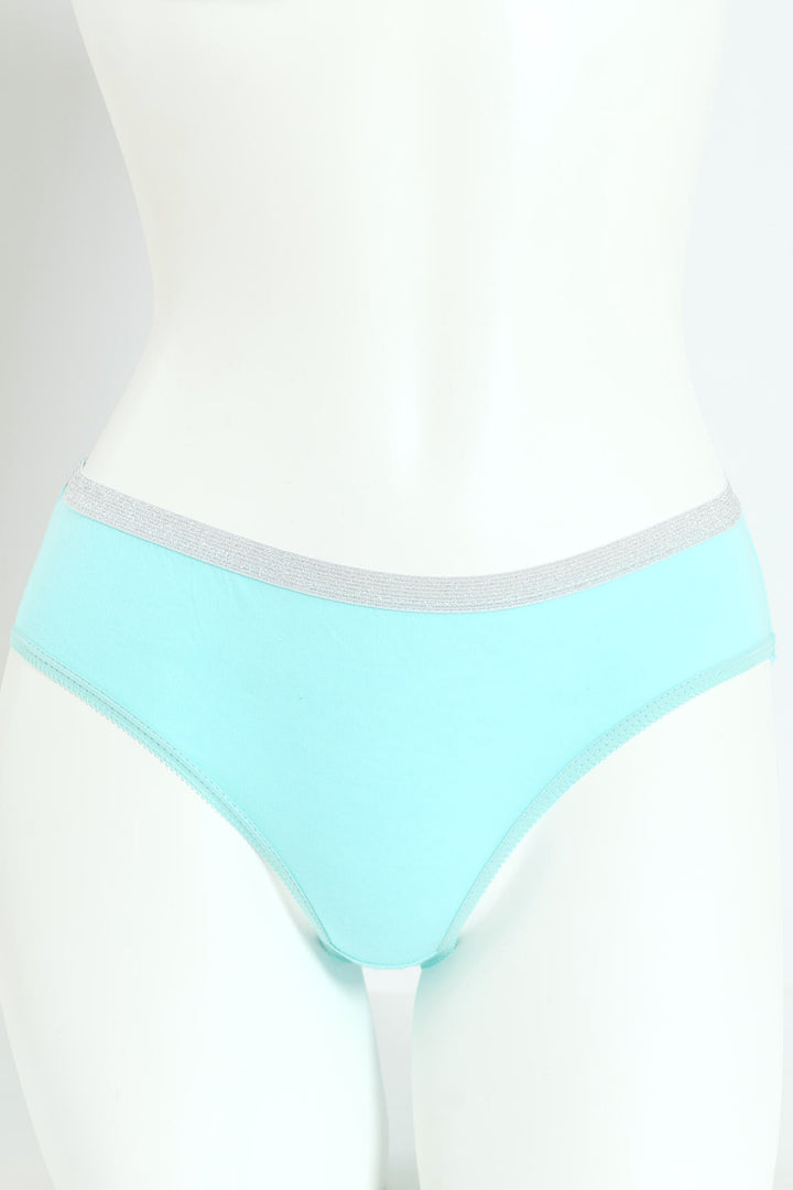 Girls 5 Pack Plain Panties