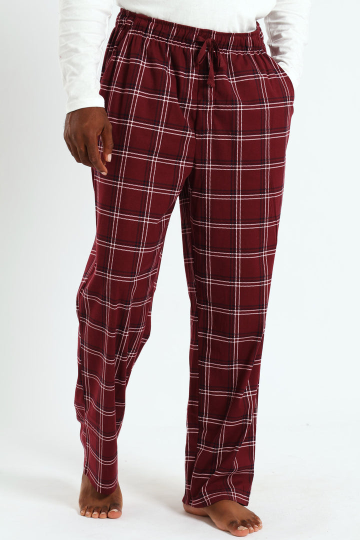 Check Butterfleece Pants - Red
