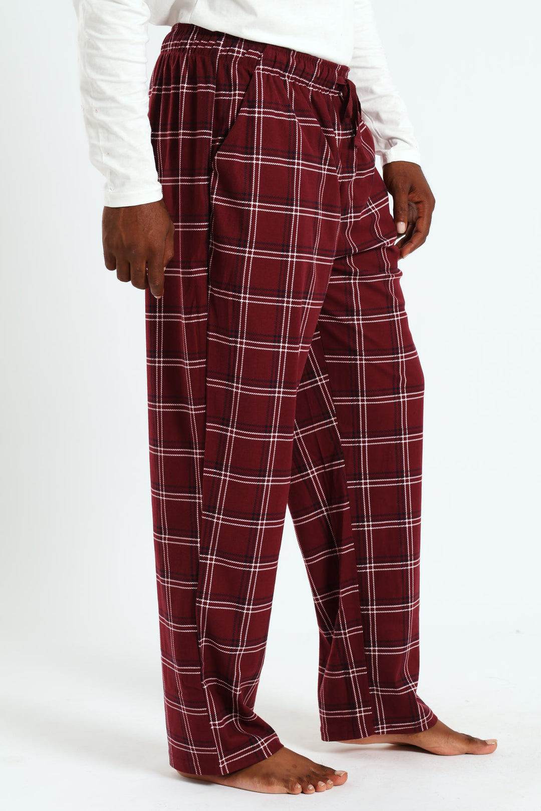 Check Butterfleece Pants - Red