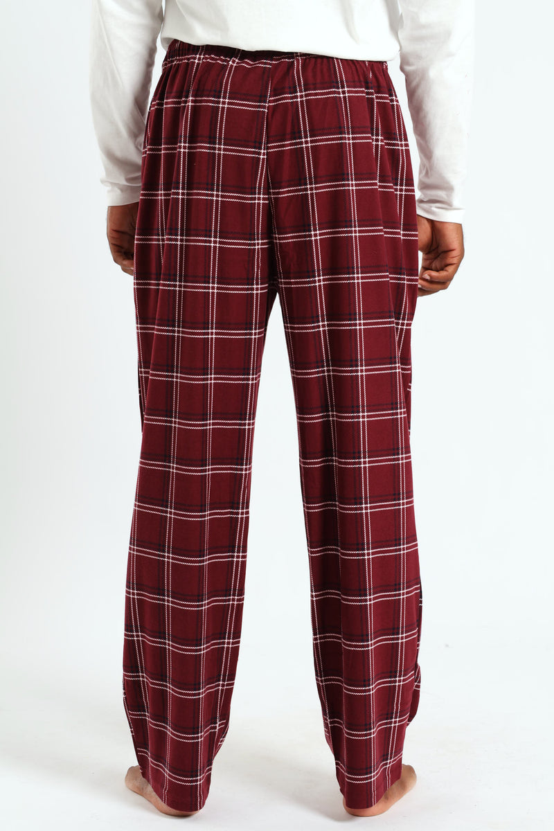 Check Butterfleece Pants - Red