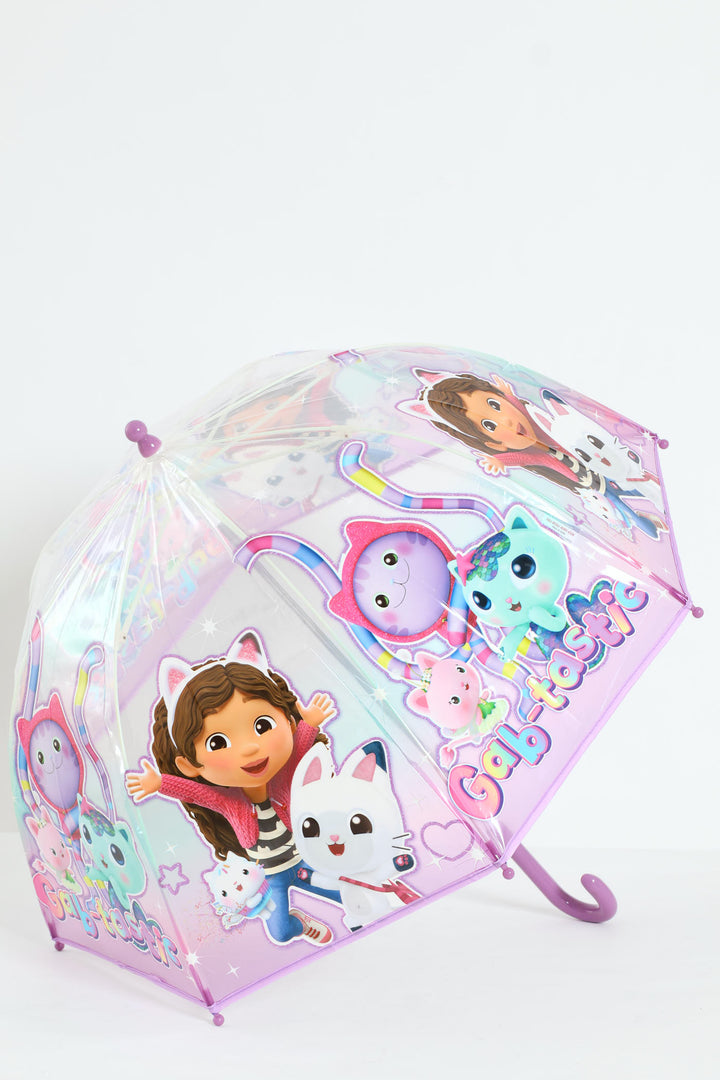 Pre-Girls Gabby'S Dollhouse Umbrella - Lilac