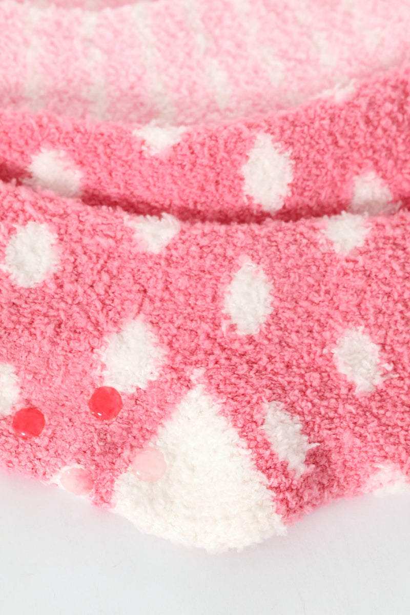 Pre-Girls 3D Ears Embroidered Fluffy Socks - Pink