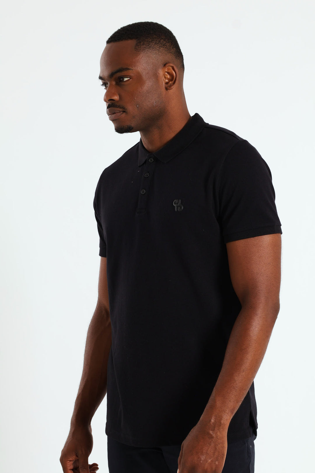 Basic Slim Fit Golfer - Black
