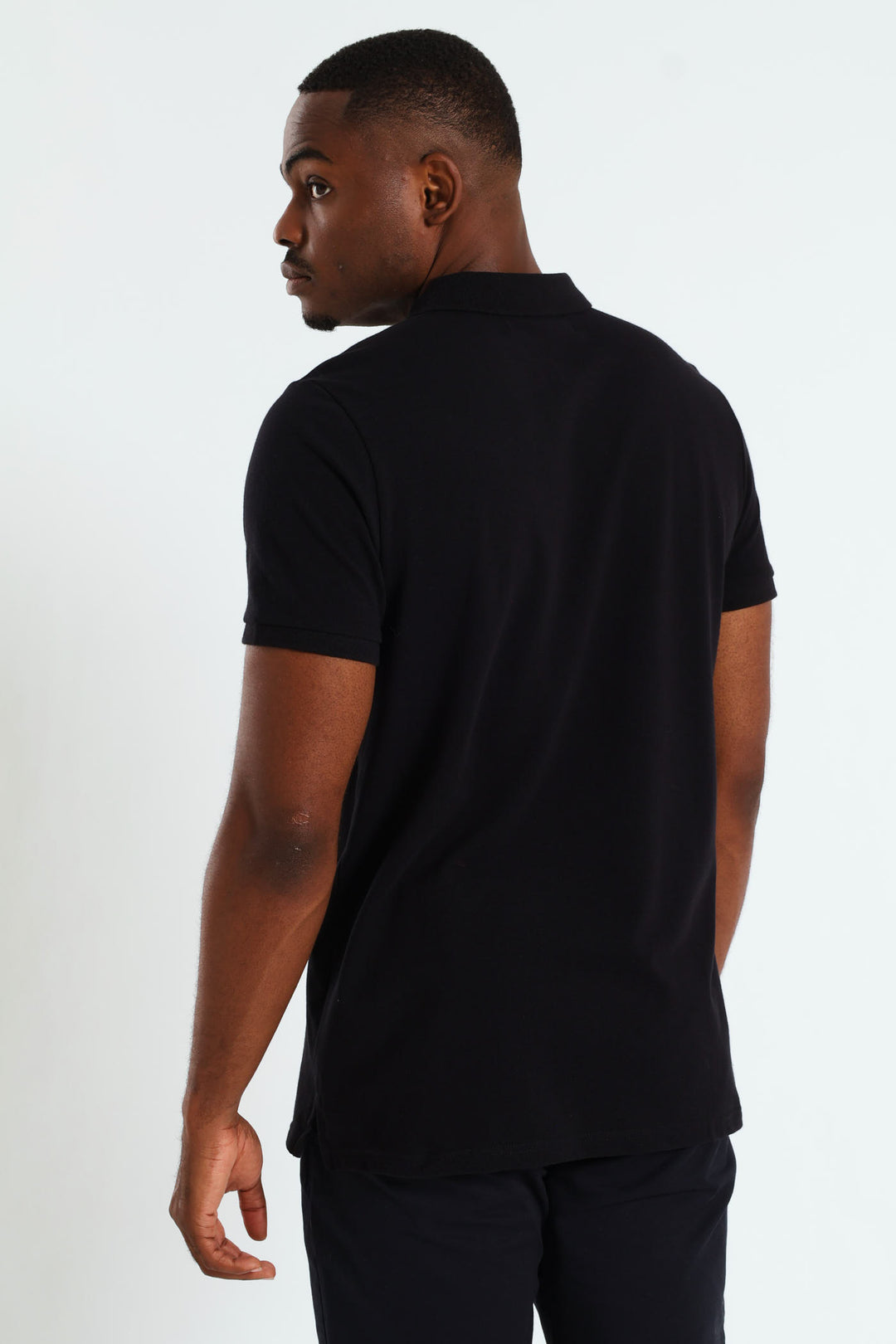 Basic Slim Fit Golfer - Black