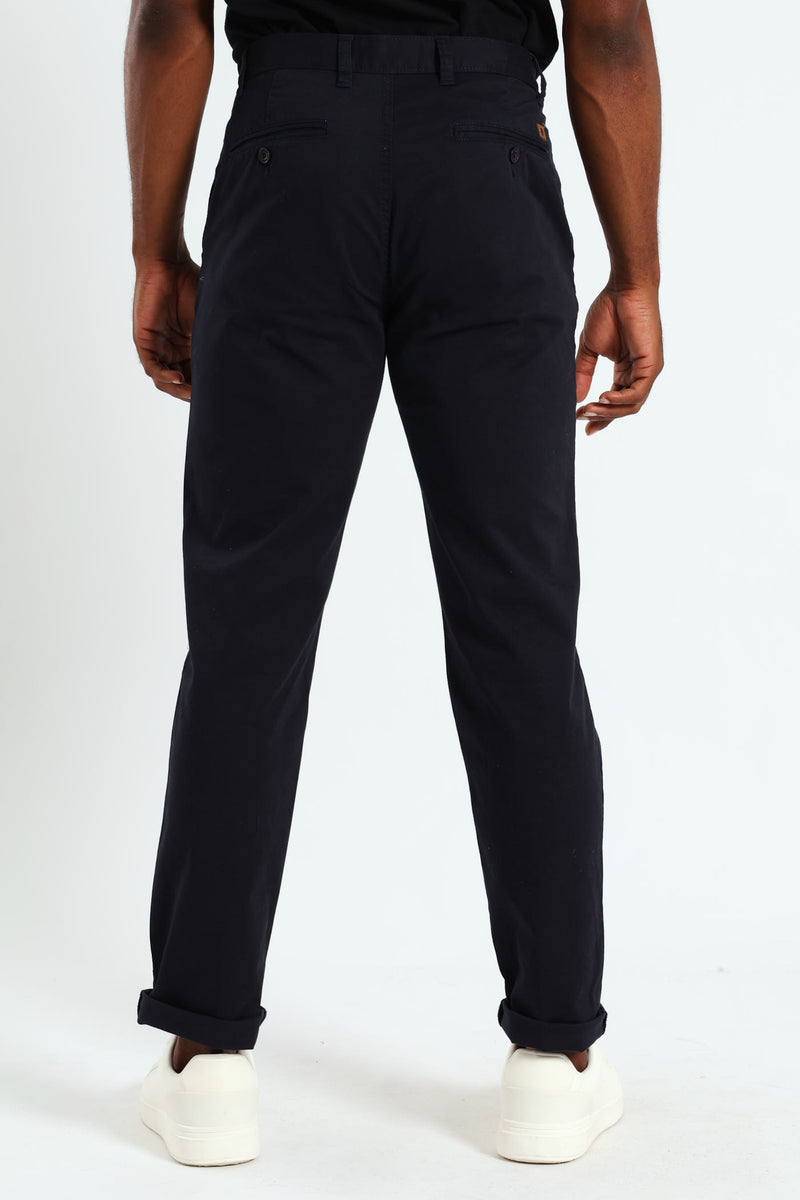 Basic Slim Stretch Chino - Navy