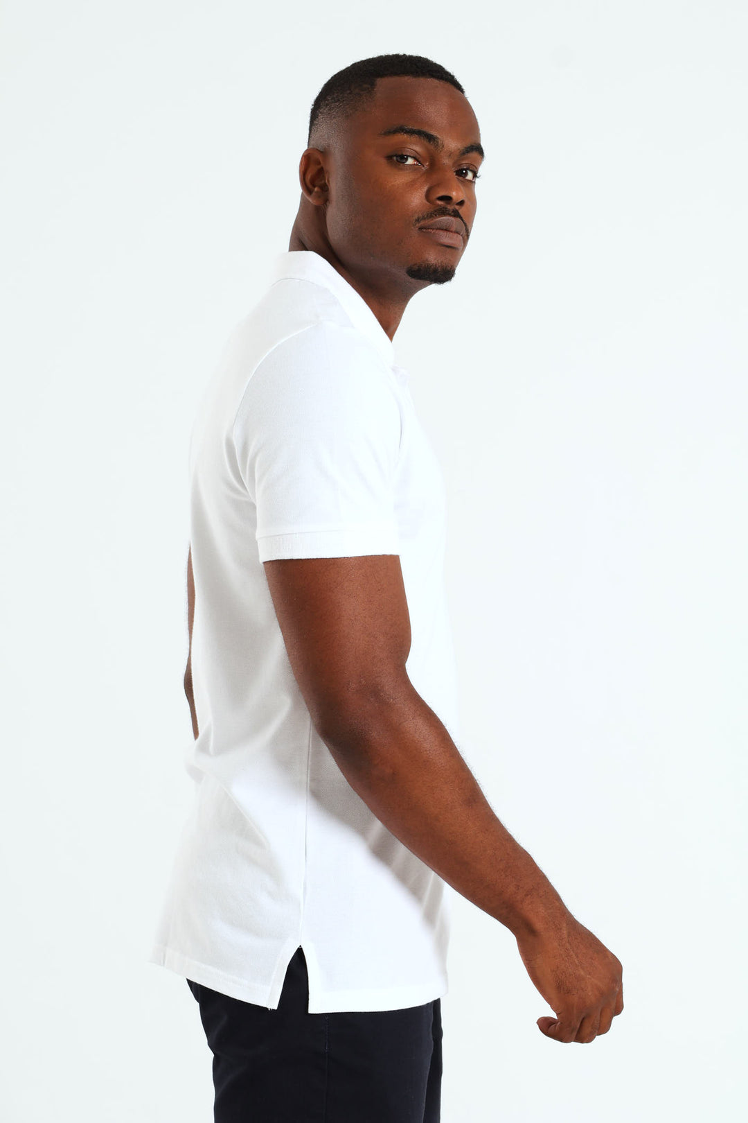 Basic Slim Fit Golfer - White