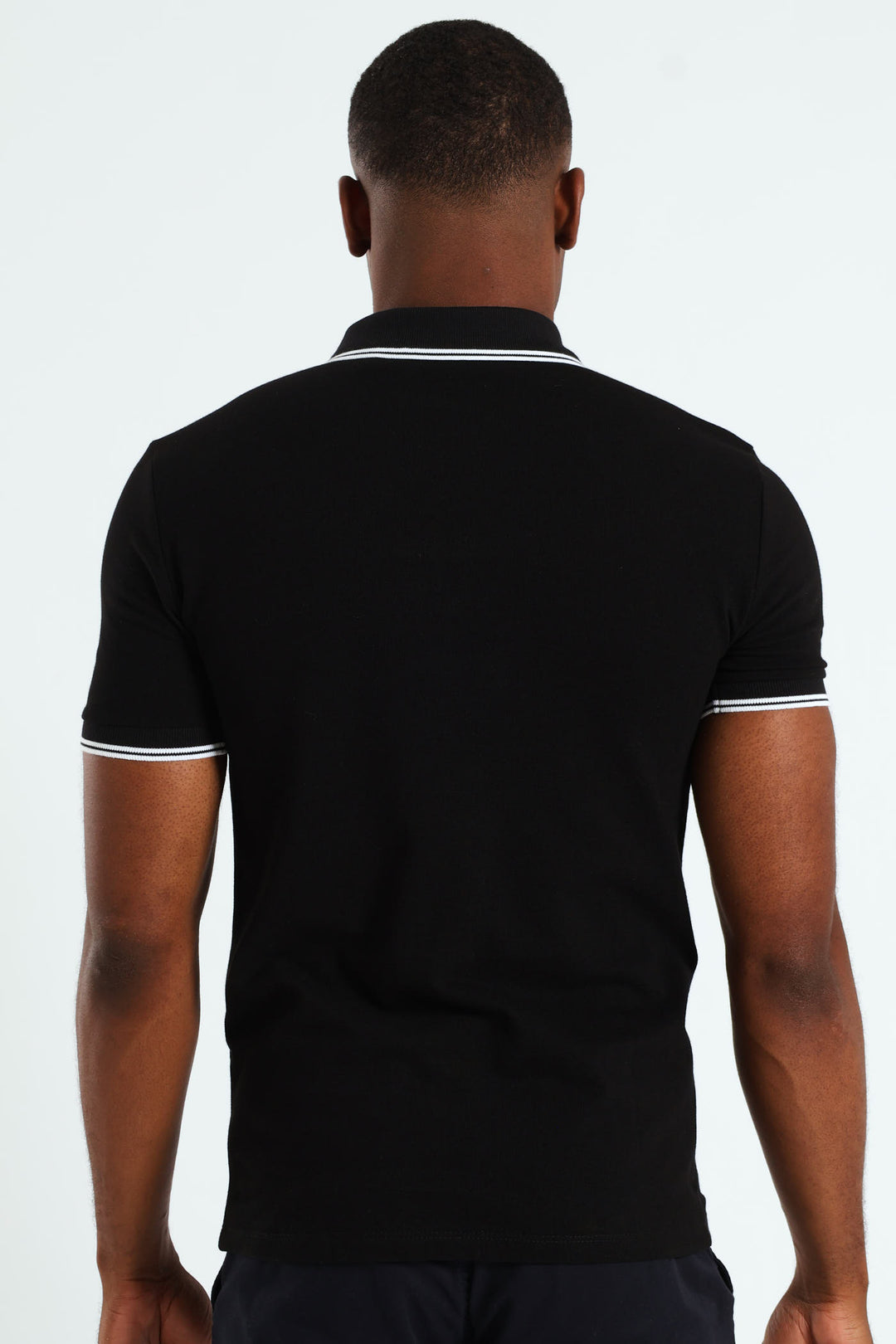Tipped Core Polo Golfer - Black