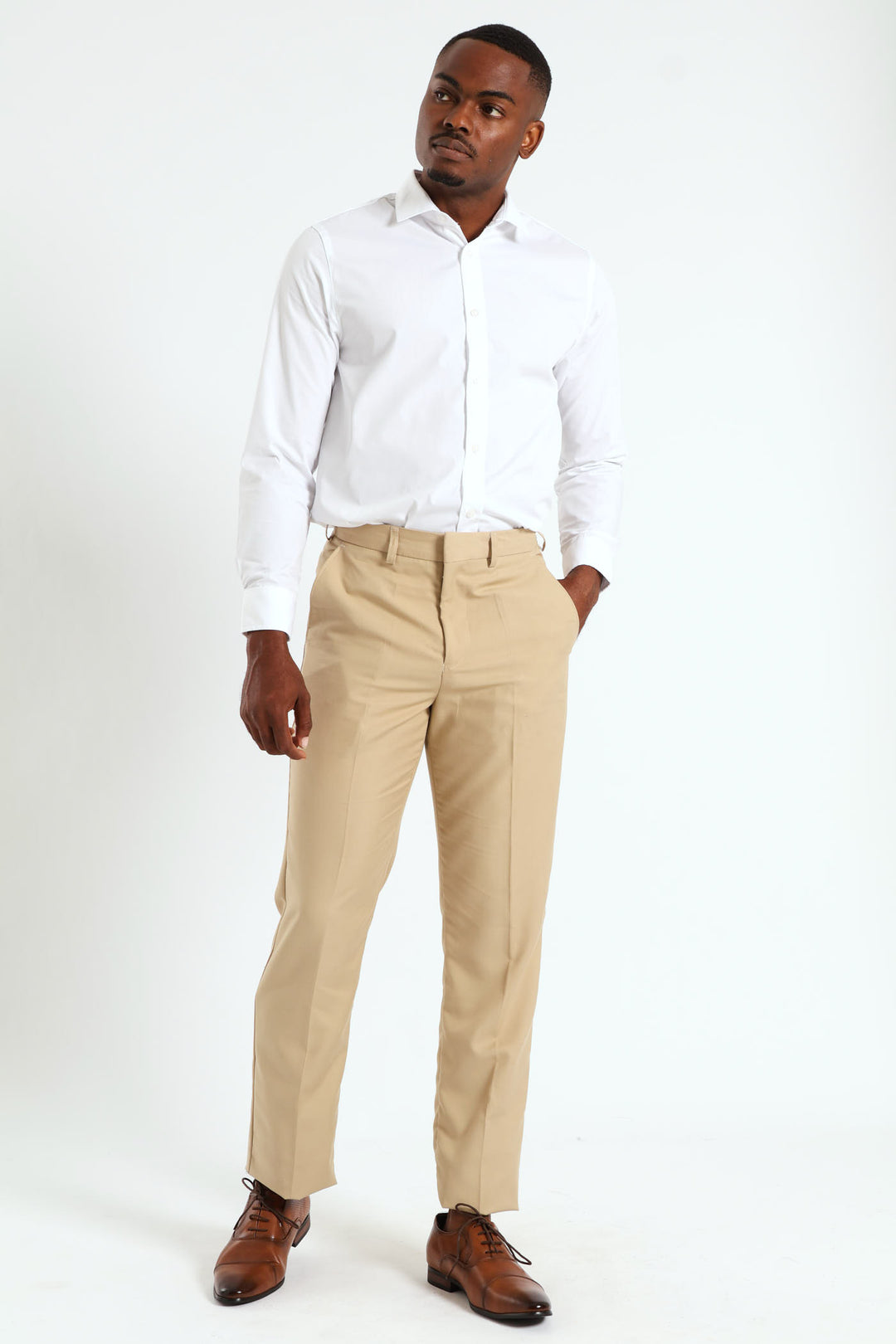 Basic Smart Trouser - Tan