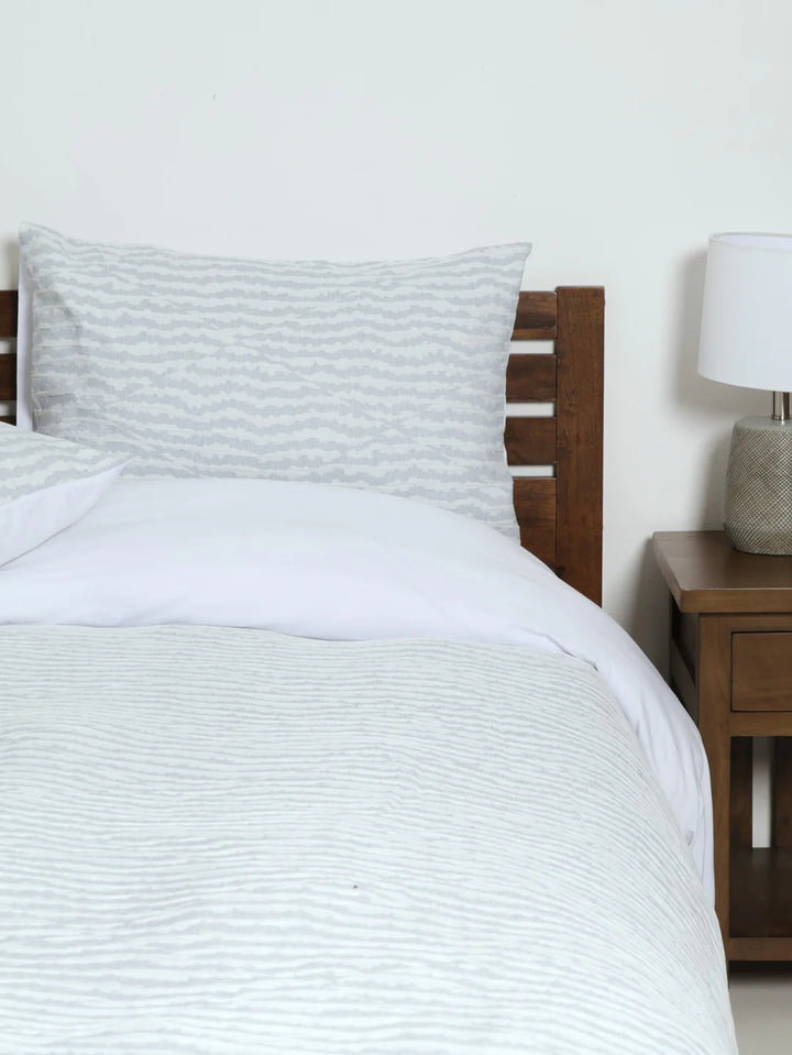 Cloud Jacquard Duvet Cover - Grey