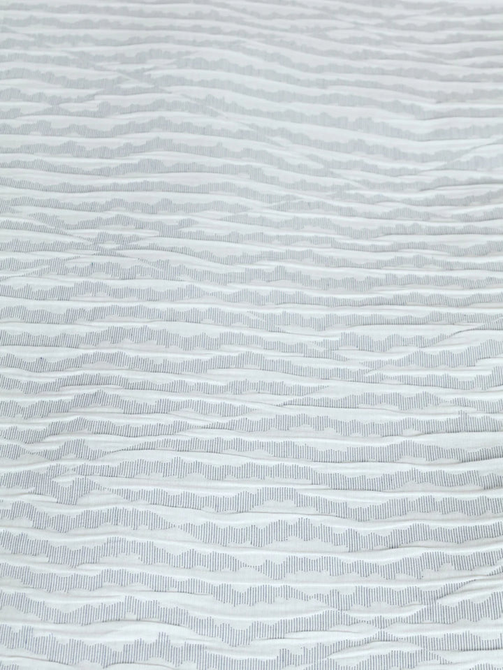 Cloud Jacquard Duvet Cover - Grey