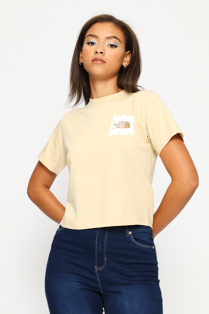 Sun Regular Short Sleeve Cutie Graphic Tee - Taupe