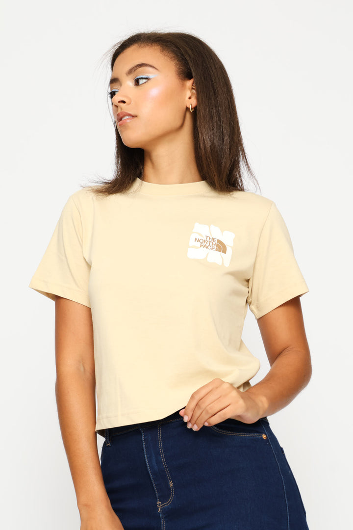 Sun Regular Short Sleeve Cutie Graphic Tee - Taupe
