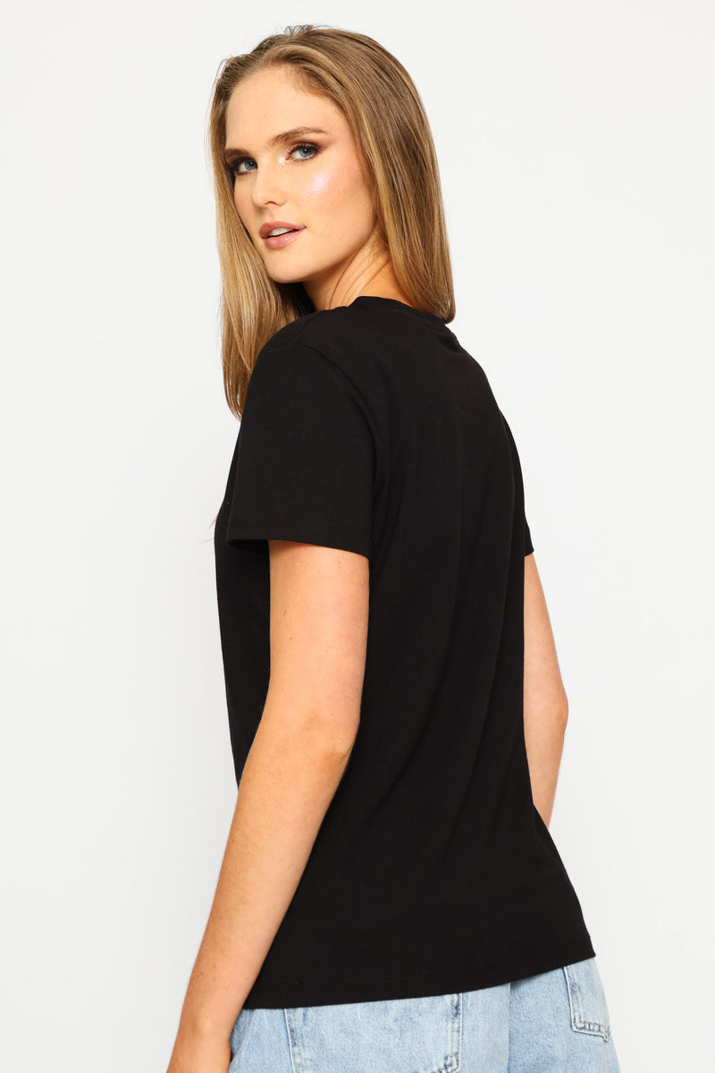 Briana Short Sleeve T-Shirt - Black