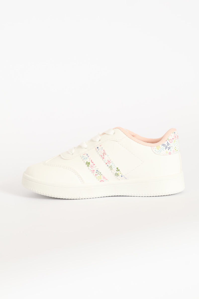 Pre-Girls Isla Fashion Sneaker - White/Pink