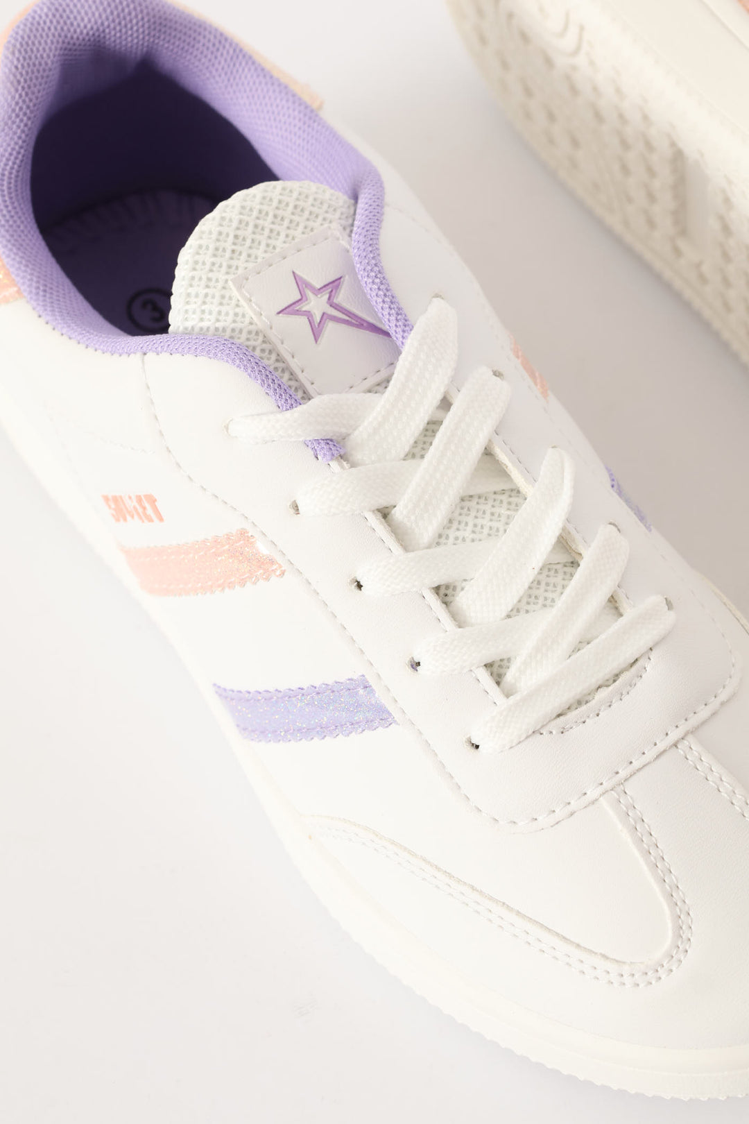 Girls Isla Fashion Sneaker - White/Pink