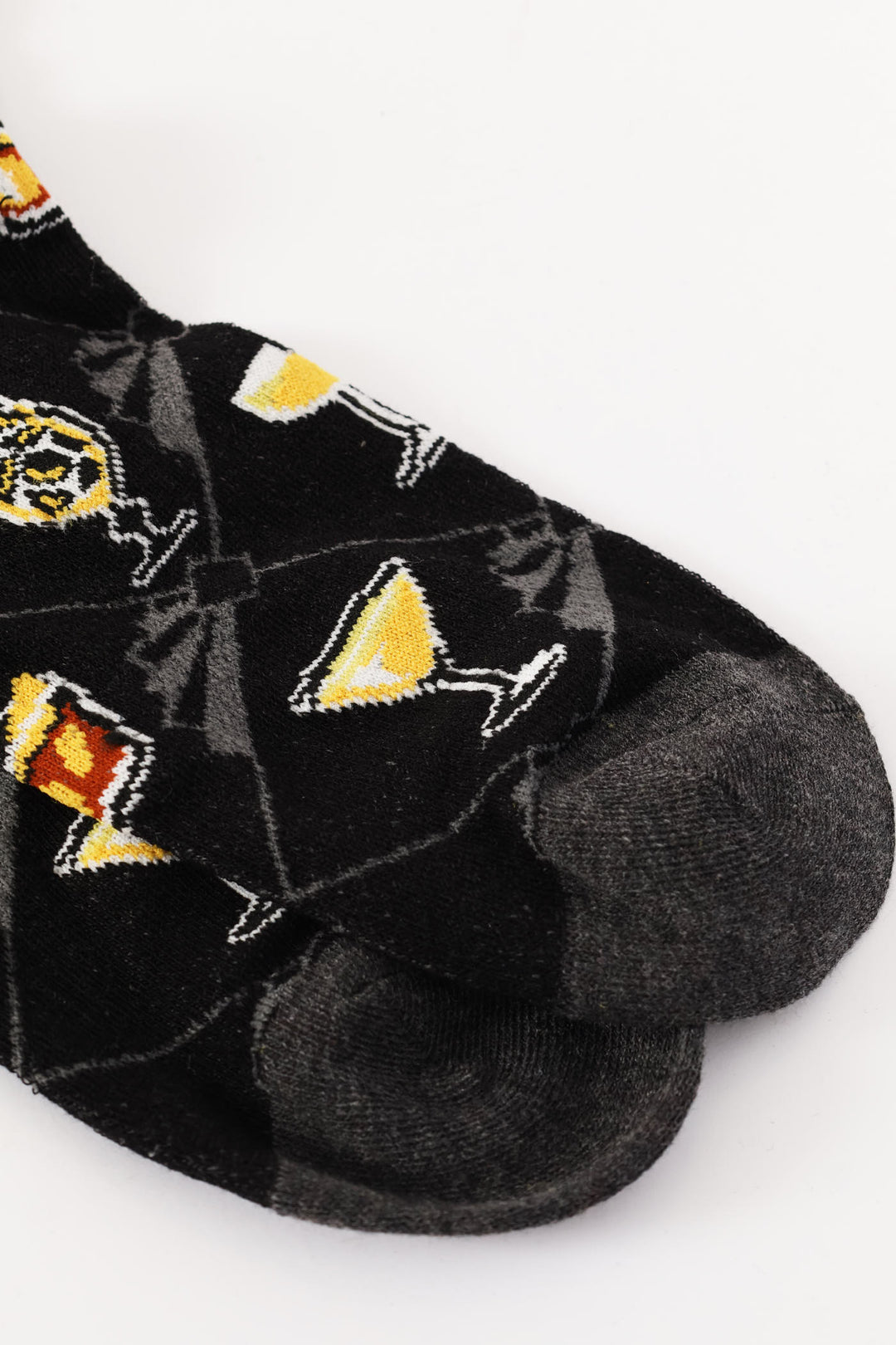 Single Coctails Anklet Socks - Black