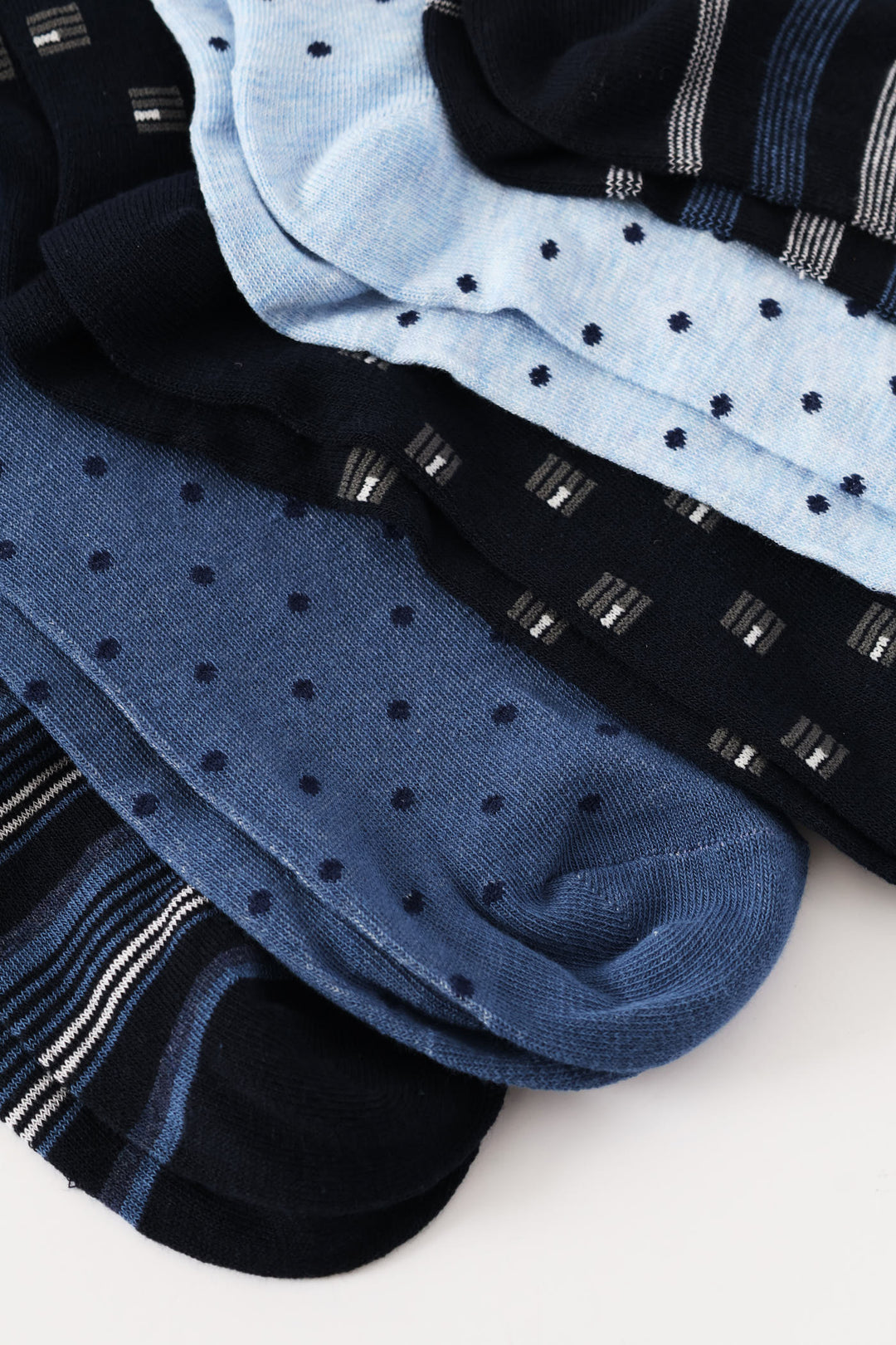 5 Pack Fashion Anklet Socks - Blue