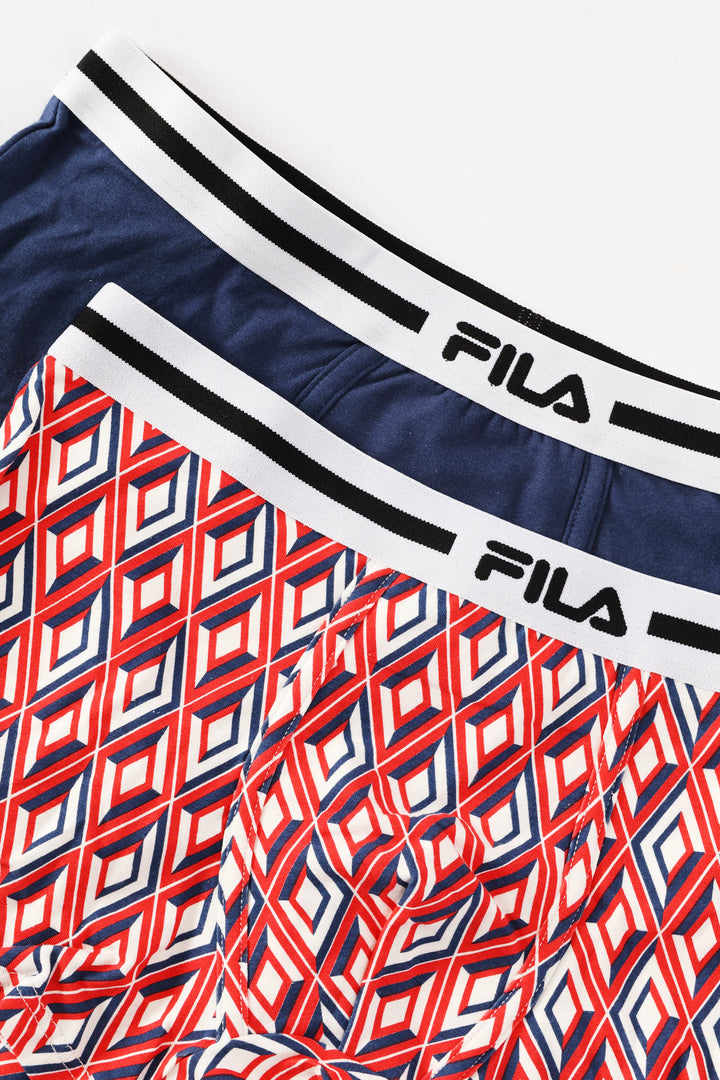 2 Pack Logo Print Aldo Trunk - Red/Blue