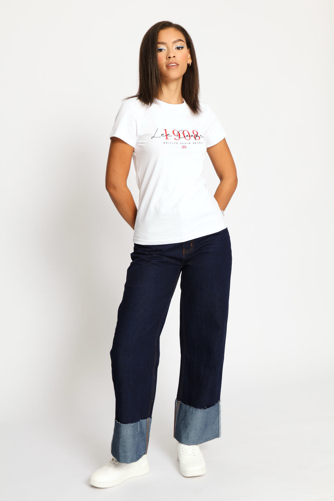 High Rise Wide Leg Denim - Dark Wash