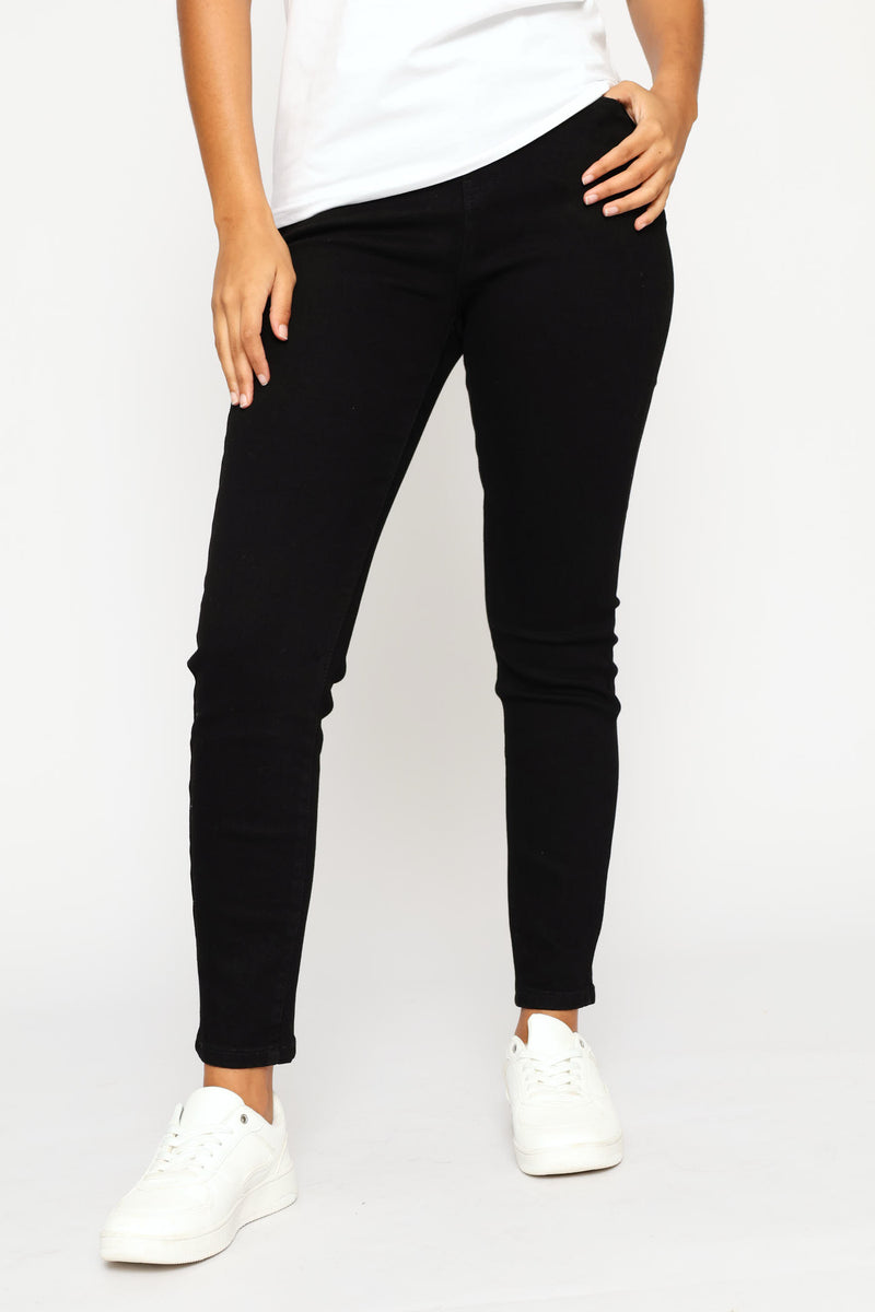 High Waist Skinny Jean - Black