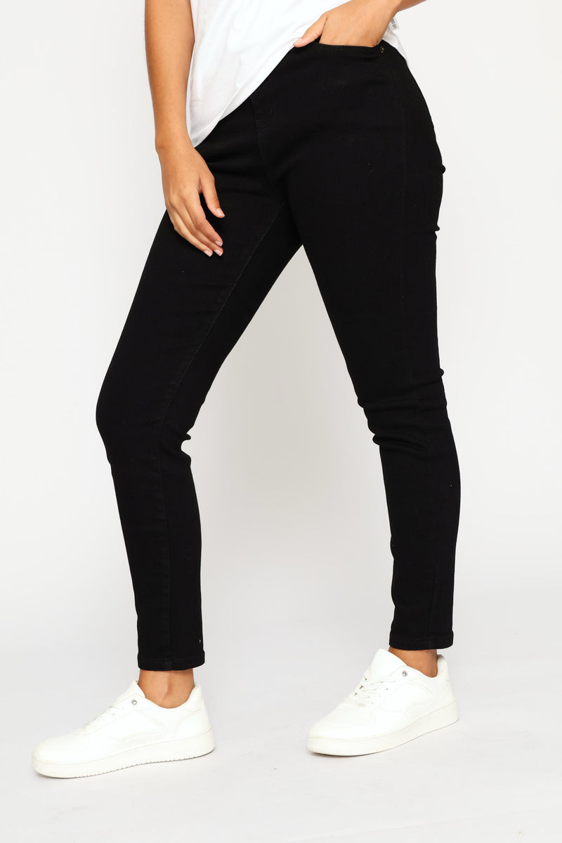 High Waist Skinny Jean - Black