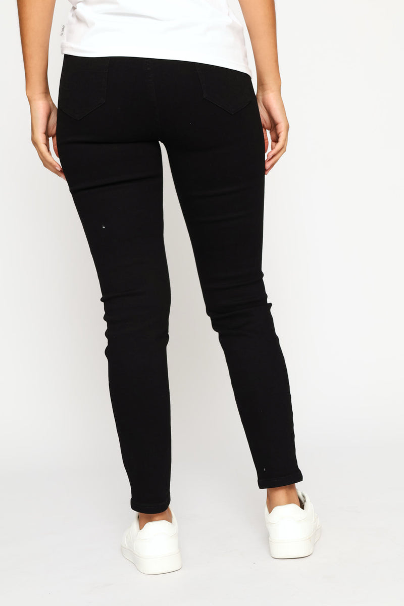 High Waist Skinny Jean - Black