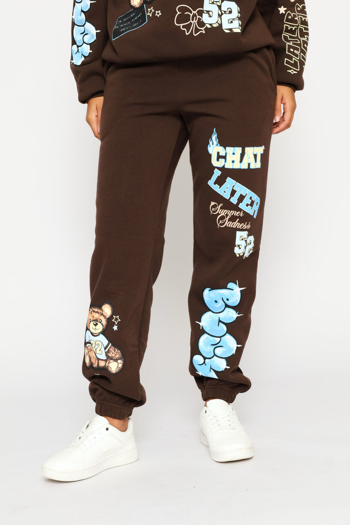 Teddy Jogger - Chocolate