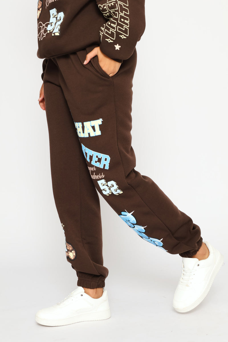 Teddy Jogger - Chocolate